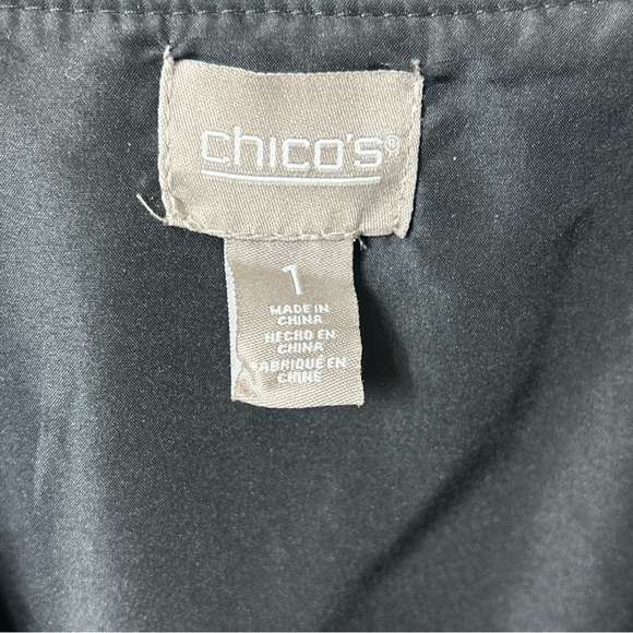 Chico’s Women’s Size Small Leopard Print Quilted Full Front Zippered Jacket - Picture 11 of 13